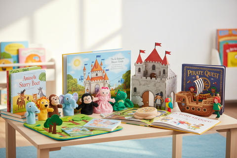 interactive books and story activities - building love of reading